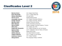 Clasificados Level 2_SB2016